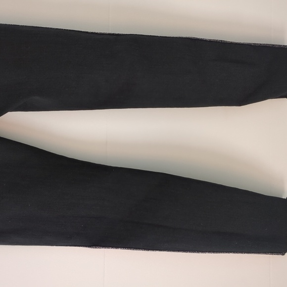 Mother HighWaist looker Ankle fray Black Skinny Jeans In guilty Glitter Racer 28 - Picture 8 of 12